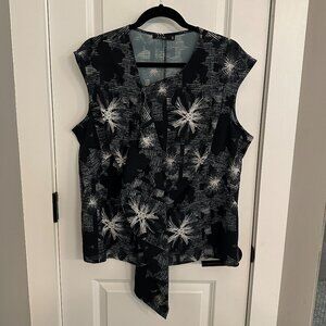 Jete Abstract Asymmetrical Top - 1X